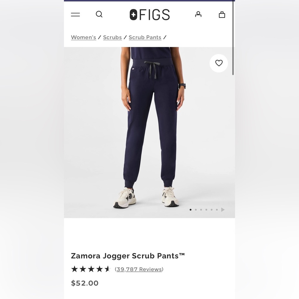 FIGS Zamora joggers size XS in navy